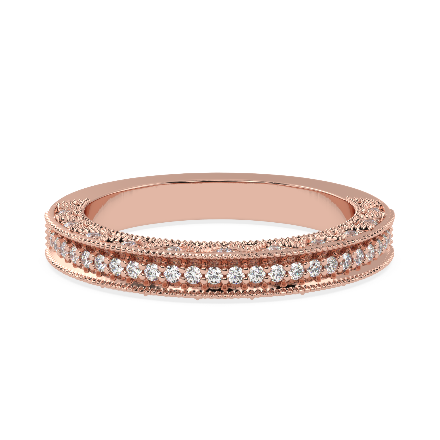 0.34 Carat H Color VS1 Clarity Diamond Studded Natural Diamond Ring.
